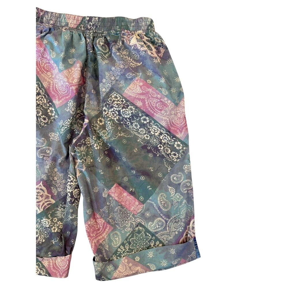 Free People Intimately Bedside Babe Bermuda Shorts Printed Cotton Paisley XS - Picture 8 of 15